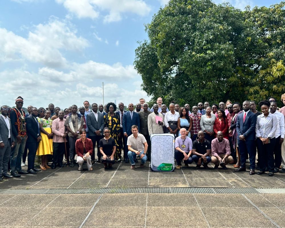 Participants at Cote D'Ivoire's workshop learn about Black Soldier Fly Opportunities